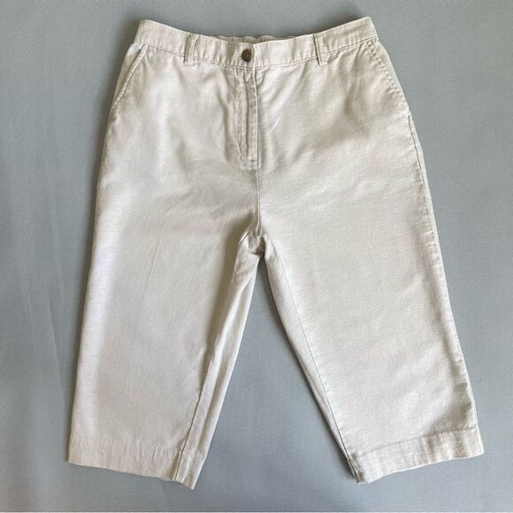 Lands’ End Linen Blend Capri Pants Women’s Size 12P - Picture 11 of 11